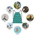thumbnail image 6 of Rocae Ducks A for Gym Bag Drawstring Bags Gym Backpack for Gym, Travel, Sports, Swimming, Beach-Small, 6 of 6