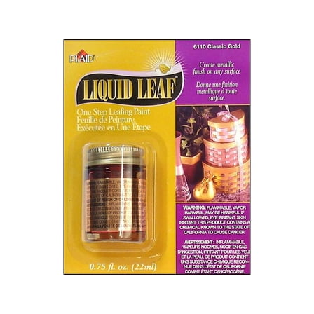 Plaid 75 oz Bottle Multicolor Classic Long-Lasting Finish Liquid Leaf Paint