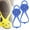 1pair Blue, variant on Universal Non-Slip Gripper Spikes, Ice Traction Cleats with 5 Tooth Steel Nails, 2026 Upgrade Anti Slip Silicone Grips for Hiking Walking Climbing Fishing on Ice and Snow
