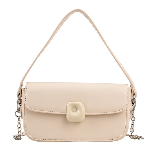 Nuevo bolso bandolera Joker de piel sintética, pequeño bolso de moda portátil, pequeño, blanco