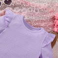 thumbnail image 4 of HCNTES Toddler Baby Girls Spring Summer Clothes Short Sleeves T-Shirt Tops + Shorts Cute Outfits Set For 6-24 Months 2t 3t 4t 5t 6t 7t 8t Kid Daily School Activities, 5-6 Years, 4 of 5