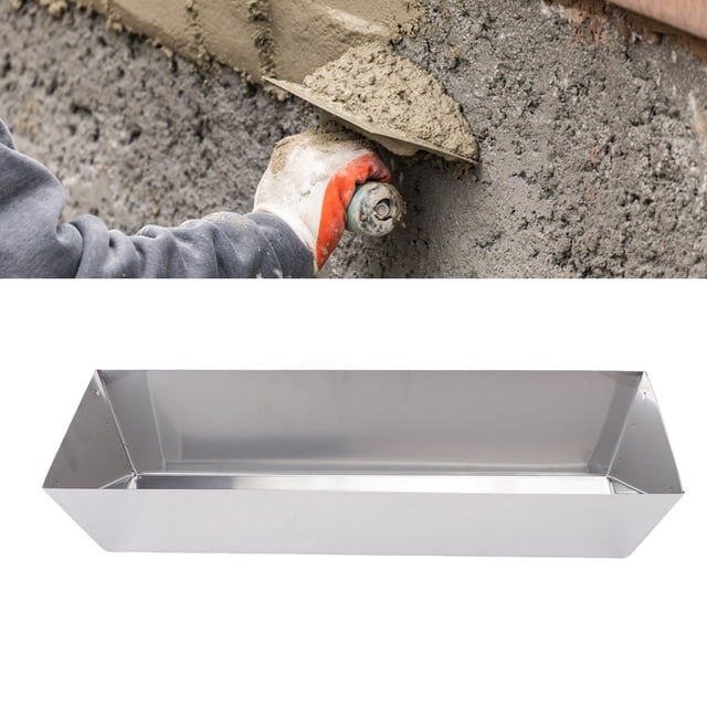 Drywall Tool Tray Bucket, Non Stick Strong Load Bearing High Strength Mud Pan for Putty Paint