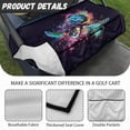 thumbnail image 6 of Whosucclay Galaxy Iridescent Sea Turtle Fold Design Golf Cart Seat Cover Anti-Slip for EZGO Club Car Yamaha Icon, Anti-Fade Golf Cart Seat Towel Blanket, 6 of 7