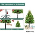 thumbnail image 4 of 14.8" Christmas Tree Height Extender with 3 Fixing Screws, Fits 0.5-1.25 Inch Tree Poles, Make Christmas Tree Taller for 4.5 Ft to 7.5Ft Artificial Trees, Seasonal Indoor Decor (Black), 4 of 7