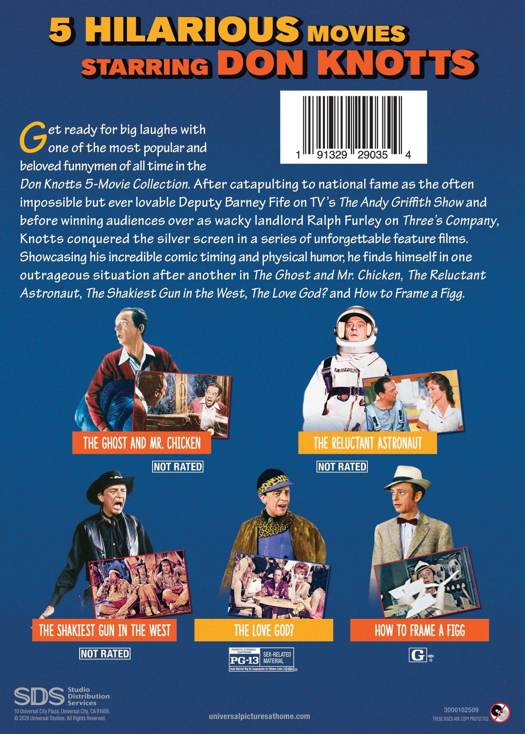 Don Knotts 5-Movie Collection (DVD), Comedy, Universal