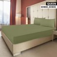 thumbnail image 2 of Sábana bajera Utopia Bedding Queen de microfibra color oliva, 2 of 7