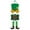 I, variant on LSLJS St.Patrick's Day Welcome Sign for Front Door, 10" Wooden Green Trefoil Shape Door Hanger, Irish Luck Wall Hanging Ornaments Rustic Wooden Wreath Spring Decorations St.Patricks Door Sign
