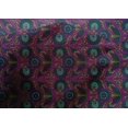 thumbnail image 4 of oneOone Cotton Silk Fabric Leaves & Floral Block Printed Craft Fabric BTY 42 Inch Wide, 4 of 4