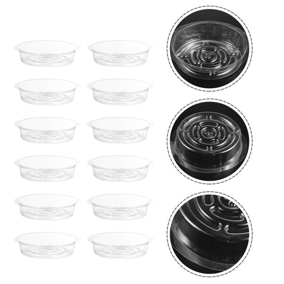 Sparsain Set of 25 plastic saucers for flower pots and
