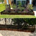 thumbnail image 5 of Wood Garden Edging - 11.8" H X 47" L Sturdy Natural Landscape Border for Flower Beds, Yard, Pathway (4 Packs), 5 of 6