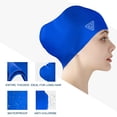 thumbnail image 2 of Trisens Silicone Swim Cap, Unisex for Adults and Kids, Ergonomic Design, Various Colors Available, 2 of 7