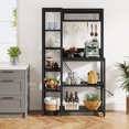 thumbnail image 4 of Tribesigns Baker’s Rack with Power Outlets, 8-Tier Microwave Stand with Storage Shelves, 4 of 12