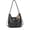 Black, variant on Fashionable Unisex Shoulder Bag Backpack Ergonomic Practical PU Construction Multiple Pockets Ideal For Work Daily Use