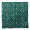 thumbnail image 4 of Bimba Green Flower Floral Pure Silk Printed Head Bandanas Summer Neck Wrap Scarf 40 x 40 Inches, 4 of 6