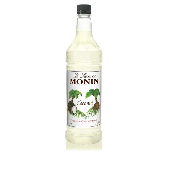 Monin Flavored Syrup, Coconut, 33.8-Ounce Plastic Bottle (1 liter)