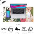 thumbnail image 5 of Cartoon Flowers and Fruit Mousepad Gaming Pad Mouse Waterproof Non Slip for Office Home Work Gaming Gift Tables Mousepad Rubber Base Mousepad with Stitched Edges 35.4x15.7inches, 5 of 7
