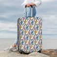 thumbnail image 7 of Honeii Colorful Lightning Bolts Elastic Luggage Cover, featuring double-sided printing, is the ideal companion for travel, business trips, and daily use(not included suitcase )-Large, 7 of 7
