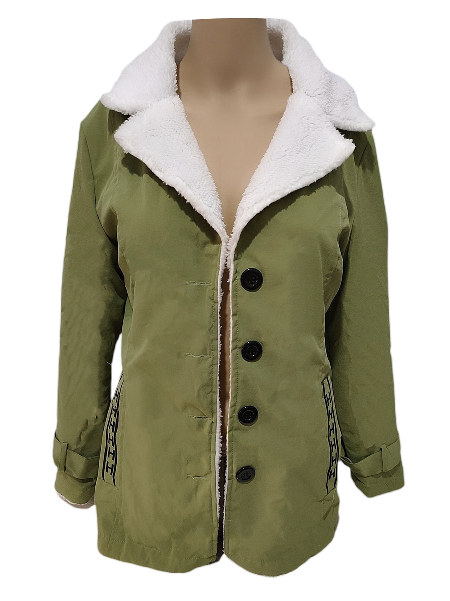 Inner Lapel Collar Tops Coat 