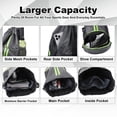 thumbnail image 4 of Bocaoying Sports Drawstring Backpack, Waterproof Gym Backpack, Swim Bag with Shoes Compartment, Pull String Sport Bag for Soccer and Basketball, 4 of 7