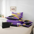 thumbnail image 4 of Erosebridal Sports Bedding Twin Size 7pcs, Lightweight, Purple, Pittsburgh, 4 of 5