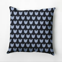 Simply Daisy 16" x 16" Tulips Floral Outdoor Pillow, Navy (1 count)