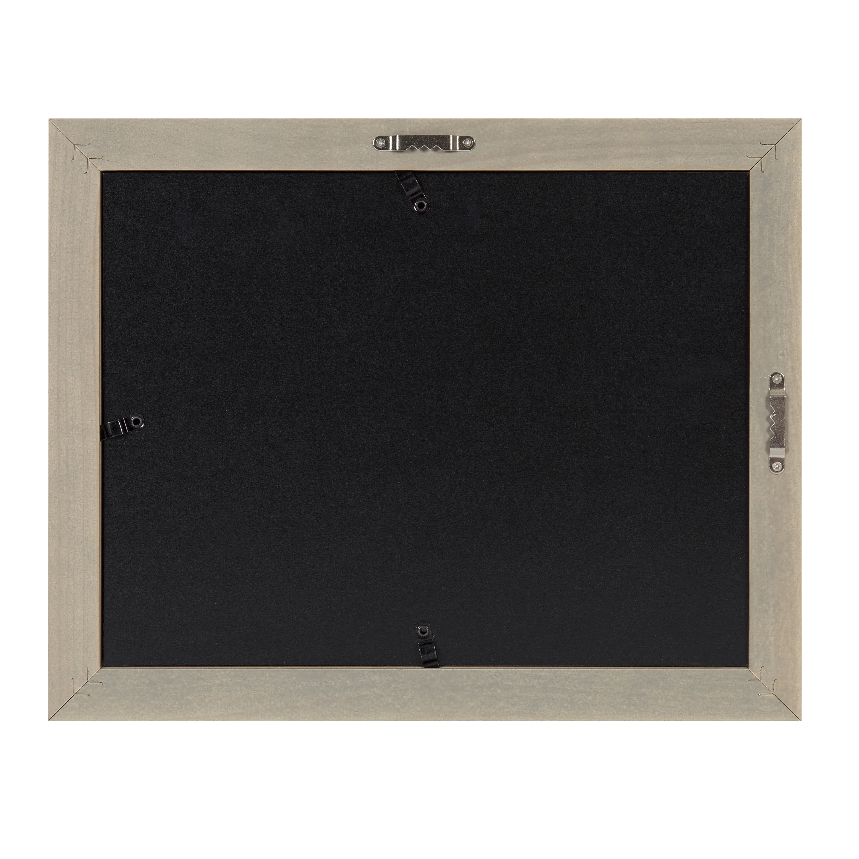 DesignOvation Kieva Solid Wood Document Frames, Gray 8.5x11, Pack of 6