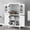 White, variant on Alvantor Bathroom Cabinet with Adjustable Shelf, Freestanding Wooden Storage Cabinet for Living Room White