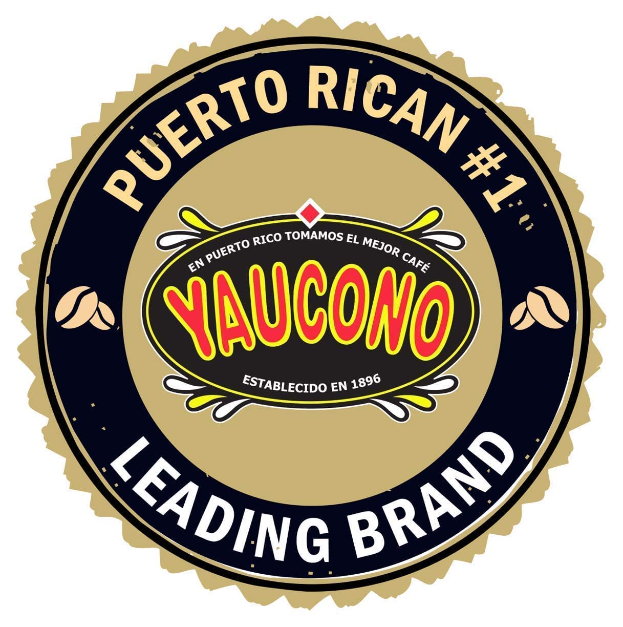 Yaucono Dark Roast Ground Coffee, Puerto Rico, 100% Arabica, 10 Ounce (Pack of 2)
