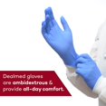 thumbnail image 4 of Dealmed Nitrile Medical Grade Exam Gloves, 3.0 mm, Latex Free, Disposable Gloves for Hospitals, Law Enforcement, First Response, Blue (Small, 3000 ct.), 4 of 9