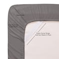 thumbnail image 2 of Sábana bajera ajustable Sweet Home Collection Twin Grey de microfibra, 2 of 5