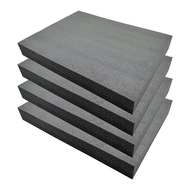 4 piezas de espuma organizadora de herramientas con insertos para cajas. Láminas de espuma extraíbles, material de amortiguación para manualidades, EP 40 cm x 33 cm x 2 cm