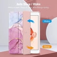 thumbnail image 3 of Funda protectora con diseño de mármol rosa compatible con iPads de 9.ª, 8.ª y 7.ª generación (modelos 2021/2020/2019, 10,2 pulgadas) - Carcasa a prueba de golpes, transparente, 3 of 5