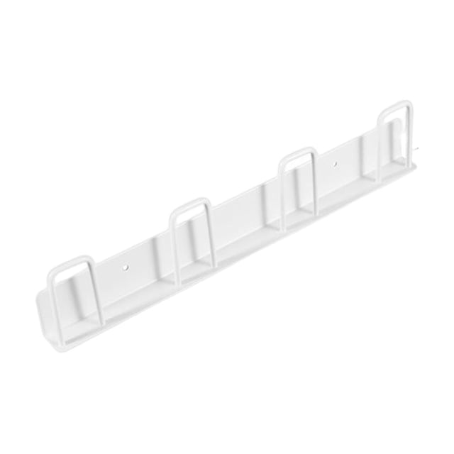 Ganchos para colgar en la pared para tazas, soporte para secar tazas, organizador para vasos y tazas de té. 4 ranuras blancas