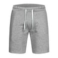 thumbnail image 5 of Plus Size Shorts for Mens Ice Silk Bermuda Shorts Lace-Up Elastic Waist Sweatpants Hybrid Quick Dry Chino Shorts Comfort Casual Shorts Beach Gym Workout Running Casual Shorts with Pockets, 5 of 5