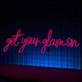 thumbnail image 2 of Glowneon Get Your Glam On Neon Sign, Quote Wall Sign Decor, 2 of 4