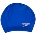 thumbnail image 2 of Speedo Unisex Adult Silicone Long Hair Swim Cap - Blue, One Size, 2 of 4