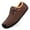 Brown, variant on Big Size Winter Men's Casual Loafers Slip On Outdoor Fuzzy Furry Loafers Leather Warm Comfortable Shoes Male Driving Shoes Moccasins Classic Penny Loafer Flats Boat Shoes