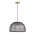 thumbnail image 2 of Trade Winds Lighting 1-Light Pendant Light In Black, 2 of 6