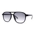 thumbnail image 3 of Mens Thin Plastic Racer Officer Style Hipster Sunglasses Black Grey, 3 of 4