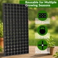 thumbnail image 2 of Gardzen Paquete de 10 Bandejas para Semillas de 128 Celdas, Bandeja de 3.8 cm de Profundidad para Plántulas, Bandejas Duraderas con Agujeros de Drenaje, 2 of 5