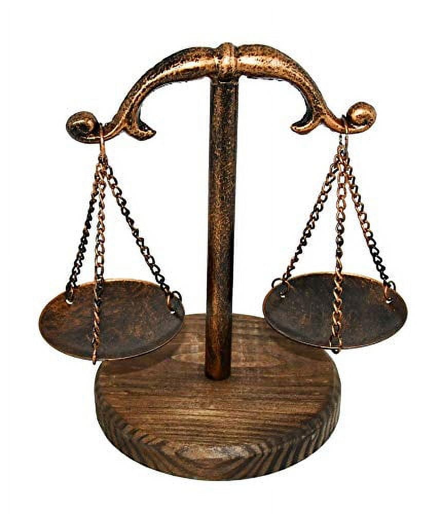 Vintage Style Metal Balance Scale, Decorative Antique Weight Balancing Scale, Lawyer Scale of Justice, Jewelry Tower Tray, Farmhouse Candleholder