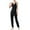Black, variant on asjyhkr Women's Workout Sets Sleeveless Tank Tops with Sweatpants Elastic Waist Summer Active Yoga Tracksuits