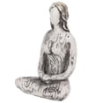thumbnail image 4 of Estatua de Pose de Yoga, estatuilla de meditación rústica Simple de resina sintética para decoración del hogar, adorno, regalo para estudios de Yoga, 4 of 8