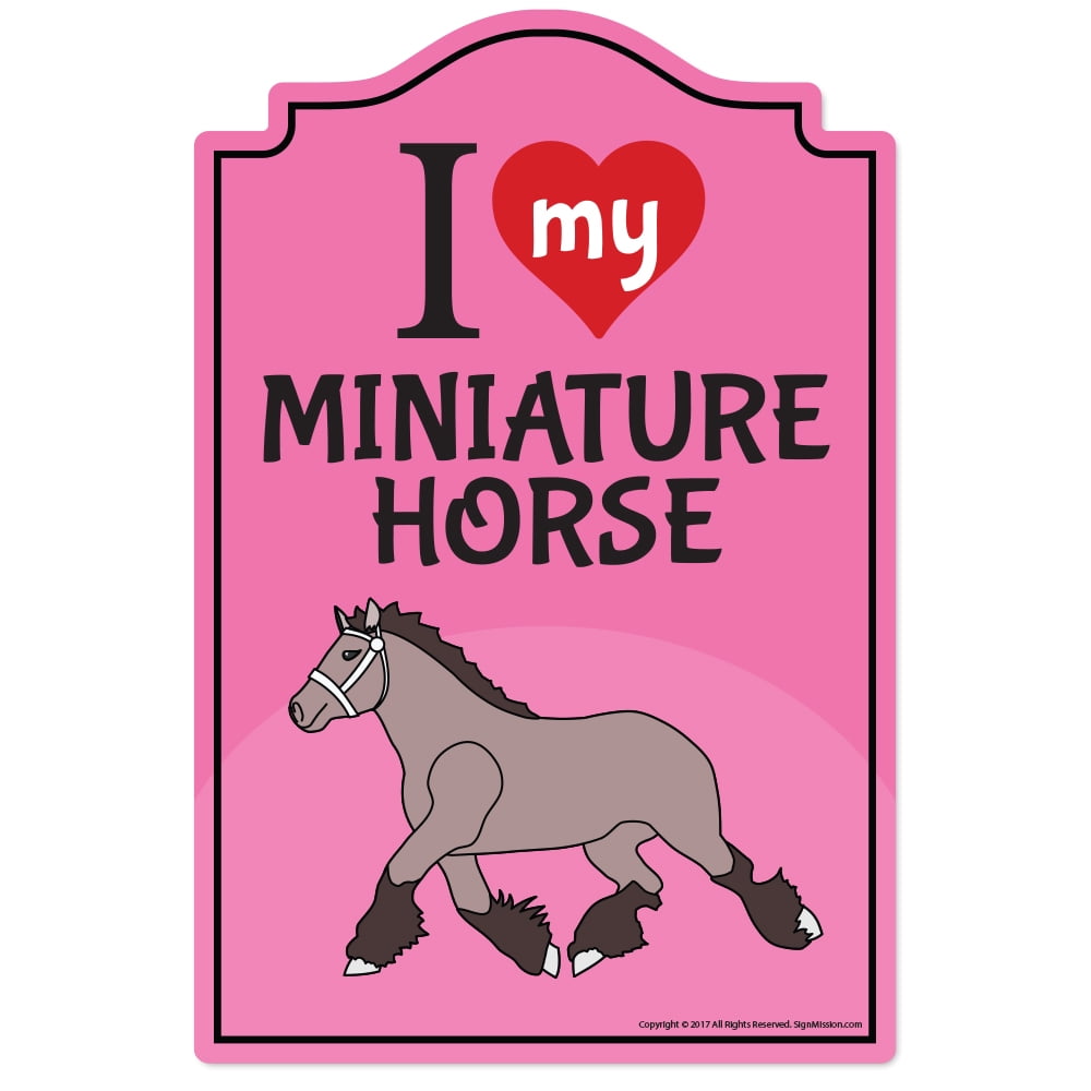 Miniature Horse DecalFunny Home Décor Garage Wall Lover Gag Gift 