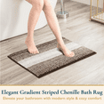 thumbnail image 3 of ComfiTime Bathroom Rug Set, 18" x 26", 1500GSM Slip-Resistant Chenille Bath Mat for Tub, Bathroom Floor, Machine Washable, Ultra Absorbent, Small or Long, Black, Gray, Blue, Green & Brown, 3 of 11