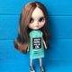 thumbnail image 3 of 1/6 ropa de muñeca de moda para muñeca OAccessories de la impresa agujero rasgado camiseta sin Verde Macarena Vestido sin mangas de muñeca, 3 of 8