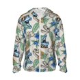 thumbnail image 2 of Lsque Dinosaurs And Leaves UPF 50+ Lightweight Sun Protection Men's Women's Long Sleeve Shirt, Hoodie Performance -XX-Large, 2 of 9