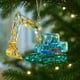 thumbnail image 5 of Pendant Christmas Decoration, metal hanging ornament, elegant glass beads, fairy lights, holiday home decor, foldable design, lightweight, for living room, 5 of 8
