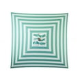 thumbnail image 2 of DestinationGear 6.5’ Square Market Umbrella, Soft Teal/Ivory Stripe, UV Protection, 2 of 5