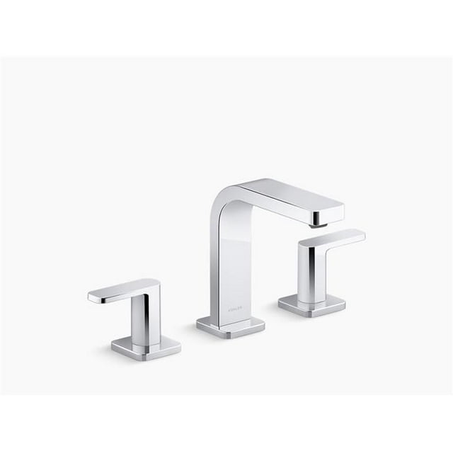 Kohler K-23484-4-CP Parallel Robinet de Lavabo de Salle de Bain à Large Diffusion avec Poignée - Chrome Poli